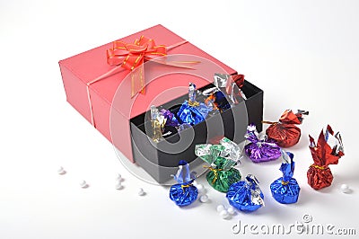 Box of chocolates Stock Photo