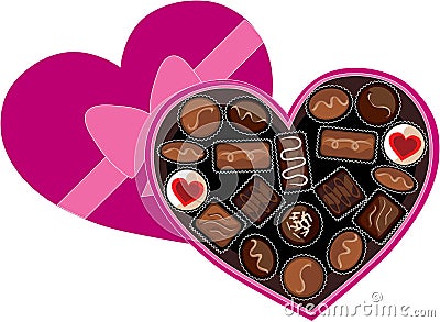 Box of Chocolates Vector Illustration