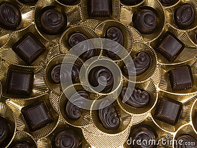 A box of chocolates Stock Photo