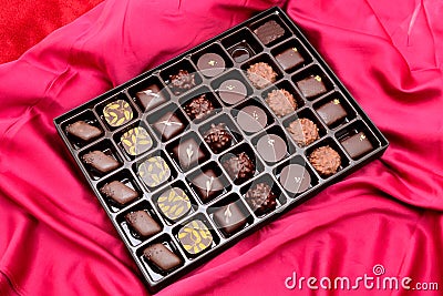 Box of chocolates Stock Photo