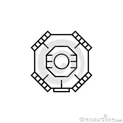 box, container, module, space icon. Element of future pack for mobile concept and web apps icon. Thin line icon for website design Stock Photo