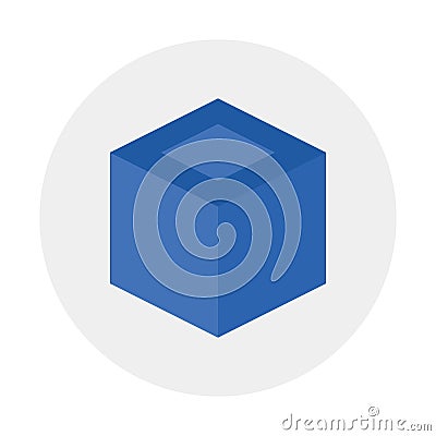 Box, cube molecule Vector icon which can easily modify Vector Illustration