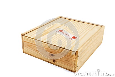 Box with fragile content Stock Photo