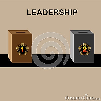 BOX ILLUSTRATION DEMOCRATION election in a country Vector Illustration