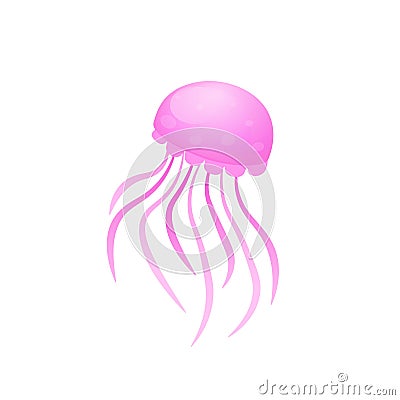 Box Jellyfish icon Vector Illustration