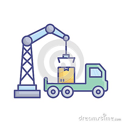 Box liftingVector Icon which can easily modify or edit Vector Illustration