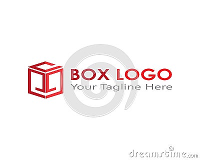 Box logo template Vector Illustration