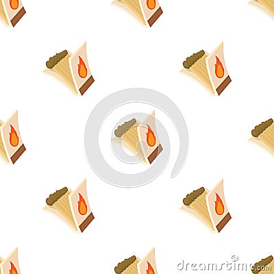 Box of matches pattern seamless vector Stock Photo