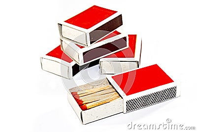 Box of Matches Stock Photo