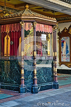 Box Office at the Ohio Theater Editorial Stock Photo