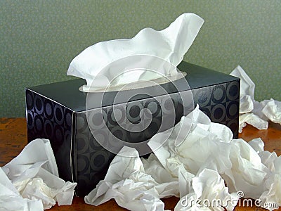 Box of Tissues Stock Photo