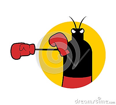 Boxer insect illustration Vector Illustration