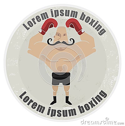 Boxer logo Vector Illustration