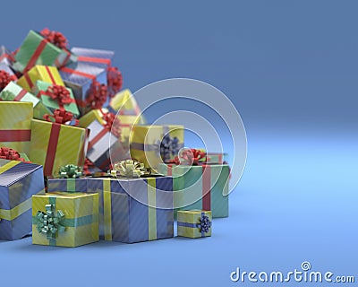 Boxes with gifts Stock Photo