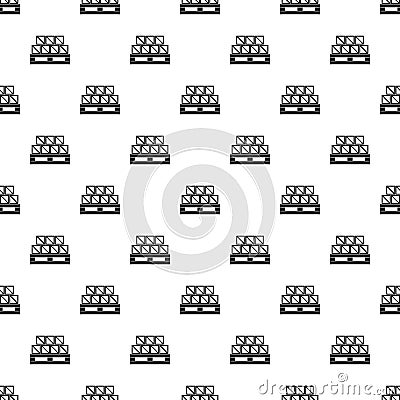 Boxes on wooden palette Vector Illustration