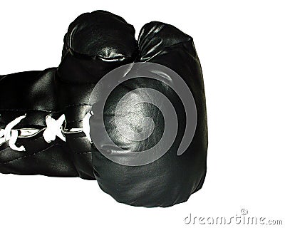 Boxing Black Glove Stock Photo