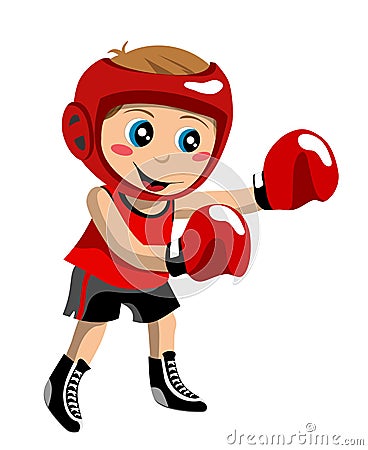 Boxing Boy Stock Photo