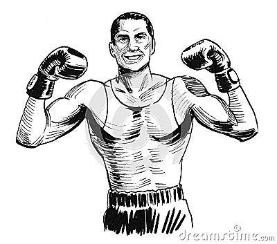 Boxing champion Stock Photo