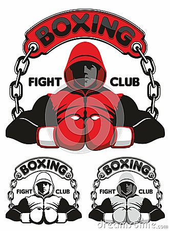 Boxing Club Logo Vector Illustration