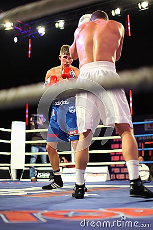 Boxing: D.Arustamyan vs A.Vastin Editorial Stock Photo