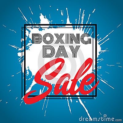 Boxing Day sale background Vector Illustration