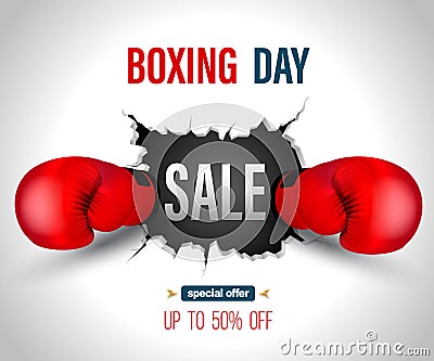 Boxing day sale Vector Illustration