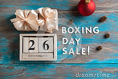 Boxing day sale Stock Photo