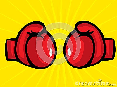 Boxing gloves Vector Illustration