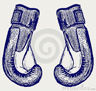 Boxing gloves Vector Illustration