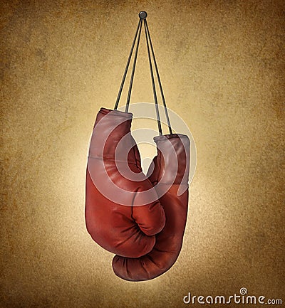 Boxing Gloves Grunge Stock Photo