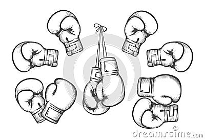 Boxing gloves vector Vector Illustration