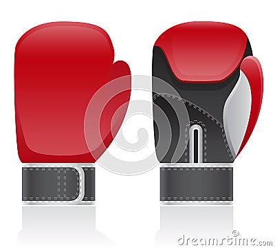 Boxing gloves vector illustration Vector Illustration