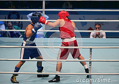 Boxing match Editorial Stock Photo