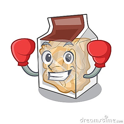 Boxing pork rinds isolated in the cartoon Vector Illustration