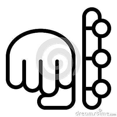 Boxing power icon outline vector. Fight club Vector Illustration