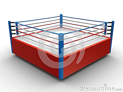 Boxing ring Cartoon Illustration