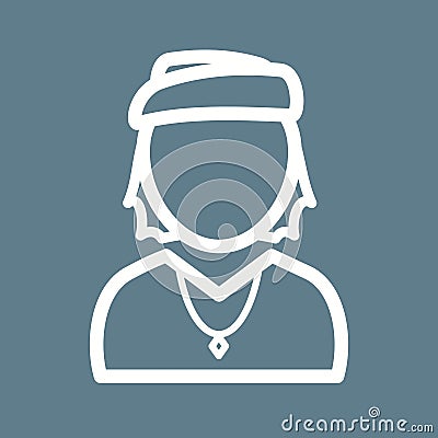 Boy in Bandana Vector Illustration