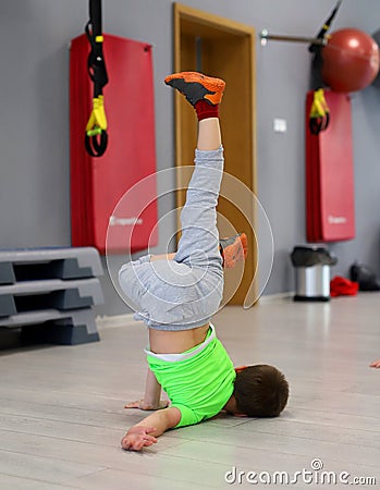 Breakdance training for children Editorial Stock Photo