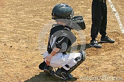 Boy Catching Stock Photo