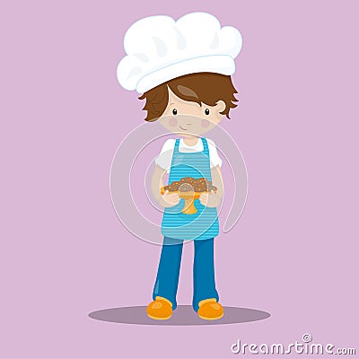 boy cooking girl 17 Vector Illustration