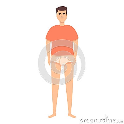 Boy diaper icon cartoon vector. Adult baby Vector Illustration