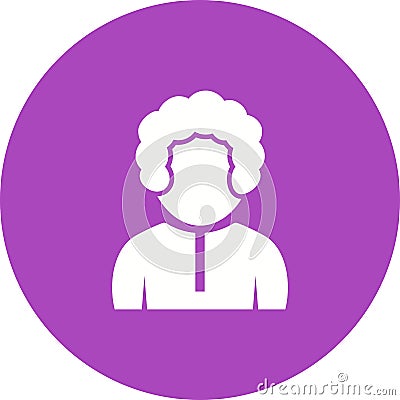 Boy in French Mustache Vector Illustration