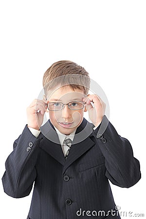 Boy in glasses Stock Photo