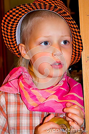 Boy in a hat Stock Photo