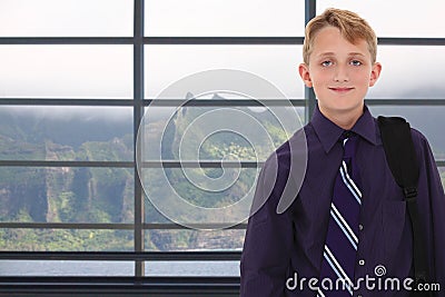 Boy in Hawaii Stock Photo