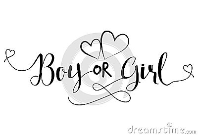 Boy od Girl?` - Pregnant vector illustration. Vector Illustration