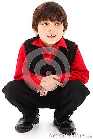 Boy in Suit Stock Photo