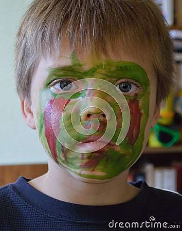 Boy Face Painting