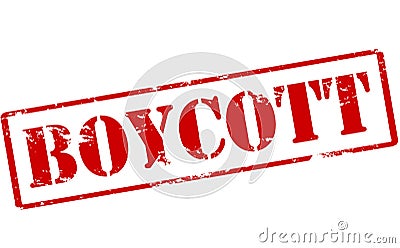 Boycott Cartoon Illustration