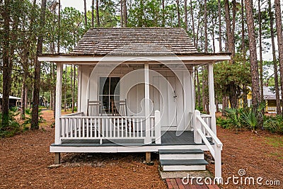 Boyer Cottage in the Pinellas County Heritage Village Editorial Stock Photo